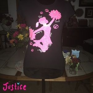 Justice-Cheerleading Shirt🖤💝
